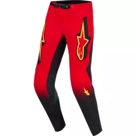 Pantalon Cross Alpinestars Supertech Scenz Rouge Noir Jaune