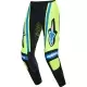 Pantalon Cross Alpinestars Techstar Nomur Bleu Foncé Jaune Fluo Bleu