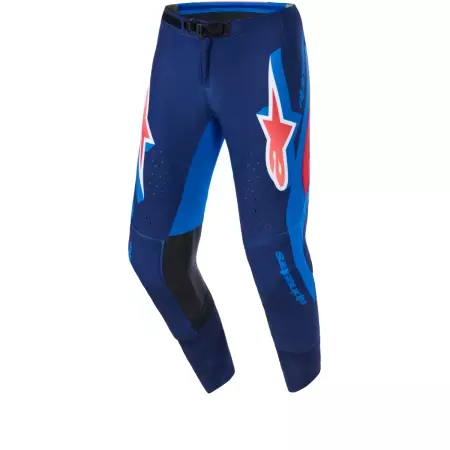 Pantalon Cross Alpinestars Supertech Vista Bleu Foncé Hot Coral Cobalt