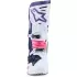 Bottes Cross Alpinestars Tech 10 Blanc Violet Bleu Marine Rose Fluo