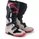 Bottes Cross Alpinestars Tech 7 Enduro Noir Gris Clair Rouge Brillant