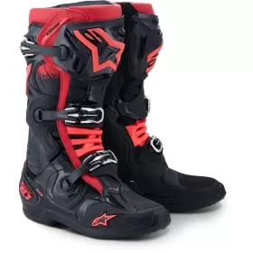 Bottes Cross Alpinestars Tech 10 Noir Rouge