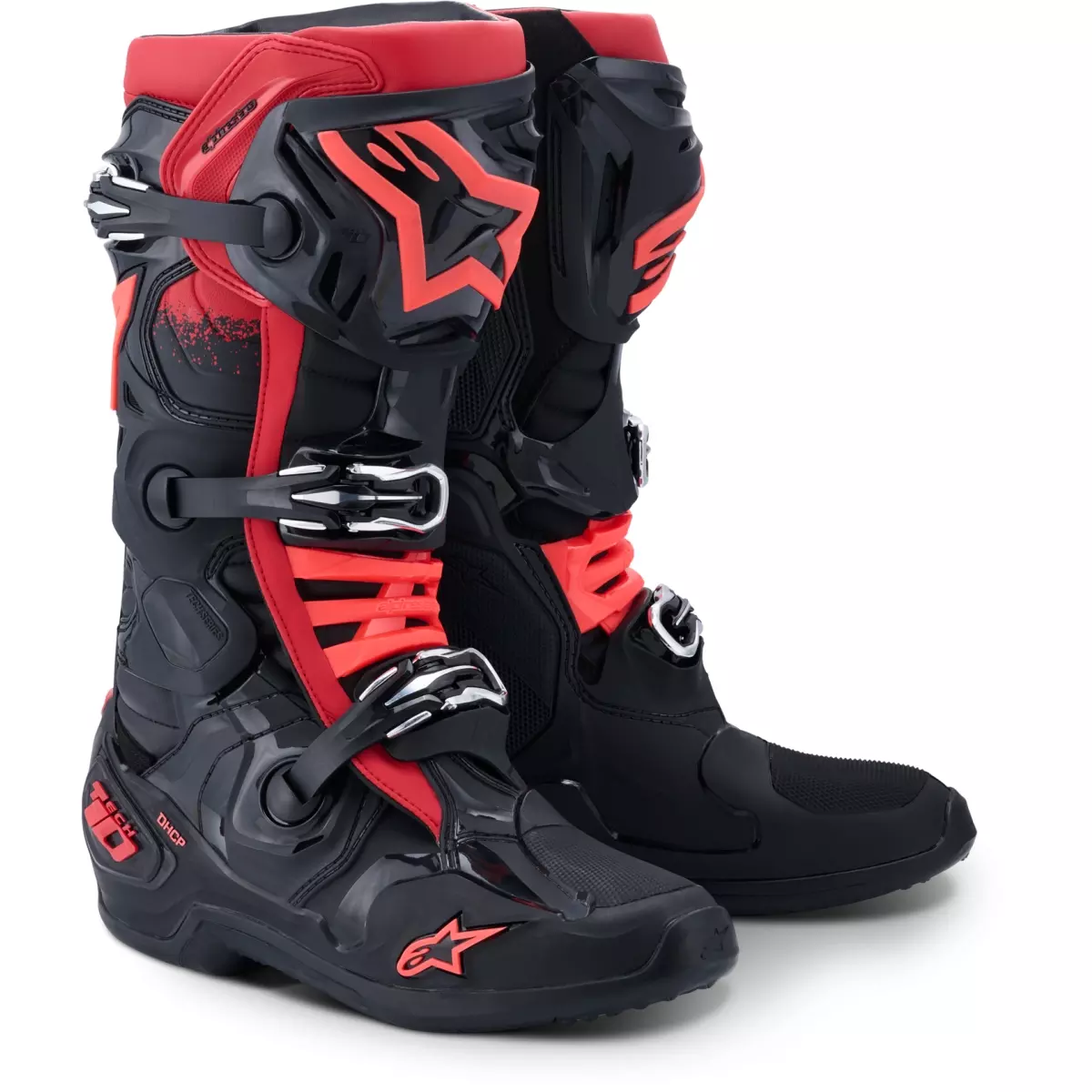 Bottes Cross Alpinestars Tech 10 Noir Rouge