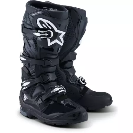 Bottes Cross Alpinestars Tech 7 Enduro Noir Anthracite Blanc