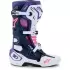 Bottes Cross Alpinestars Tech 10 Blanc Violet Bleu Marine Rose Fluo