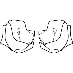 Mousses De Joues HJC I70 XXS/XS 40MM