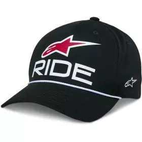 Casquette Alpinestars Ride Comp Noir Blanc Rouge