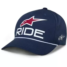 Casquette Alpinestars Ride Comp Navy Blanc Rouge