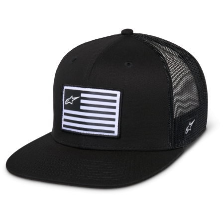 Casquette Alpinestars Flag Flat Trucker Noir