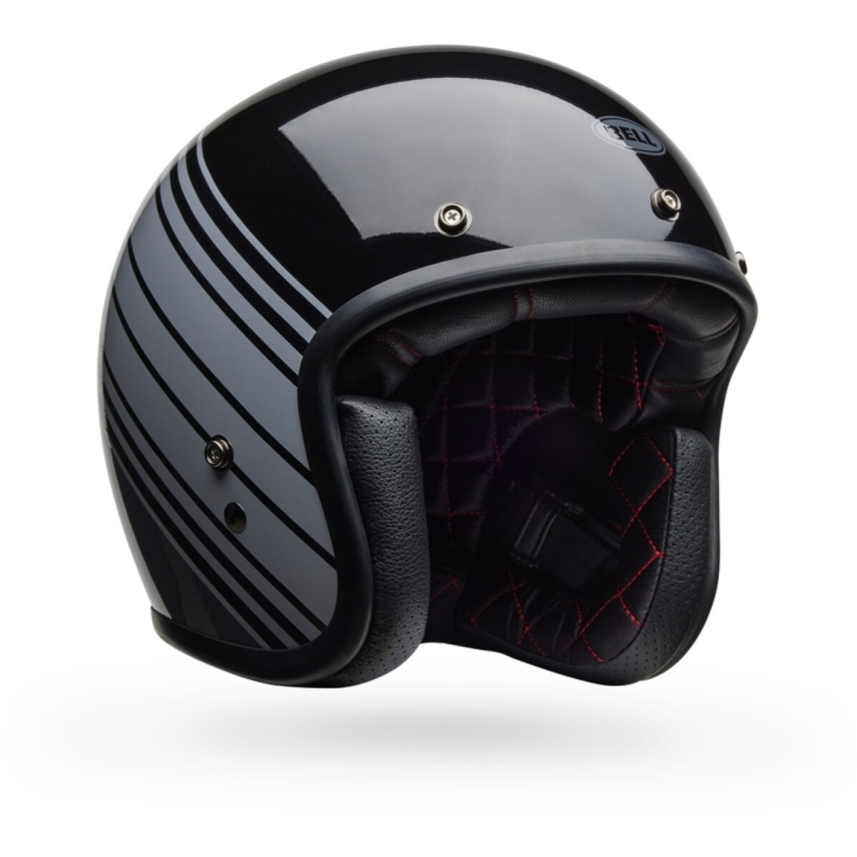 Casque Bell Custom 500 Edge Noir Gris Brillant