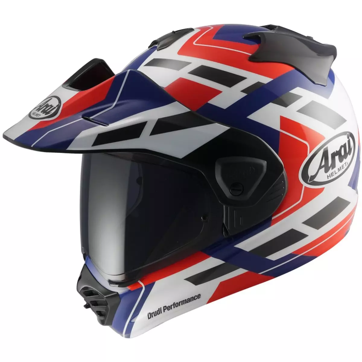Casque Arai Tour-X5 Match Bleu Blanc Rouge