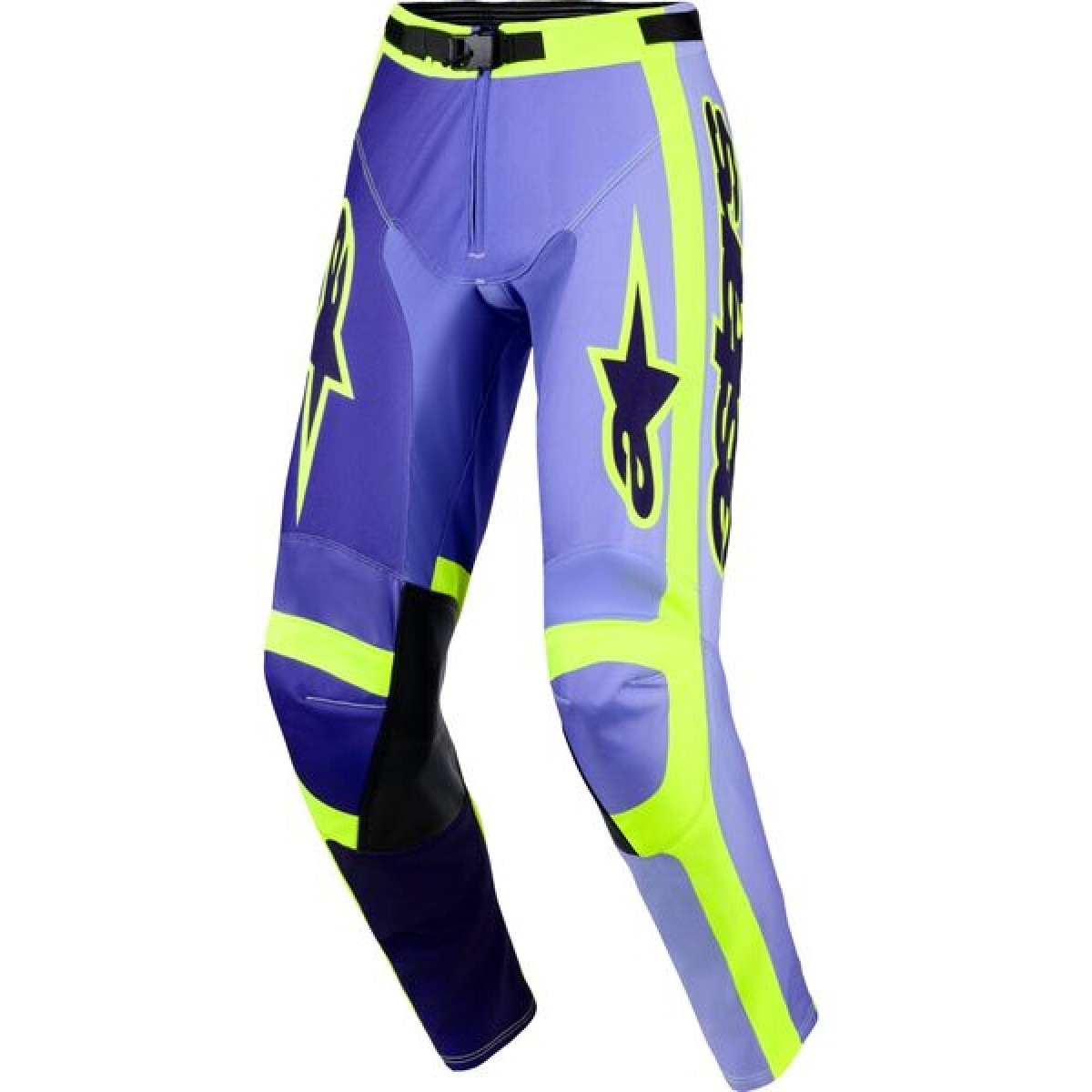Pantalon Cross Alpinestars Racer Portl Violet Jaune Fluo