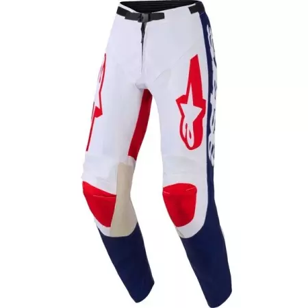 Pantalon Cross Alpinestars Racer Riway Blanc Bleu Rouge