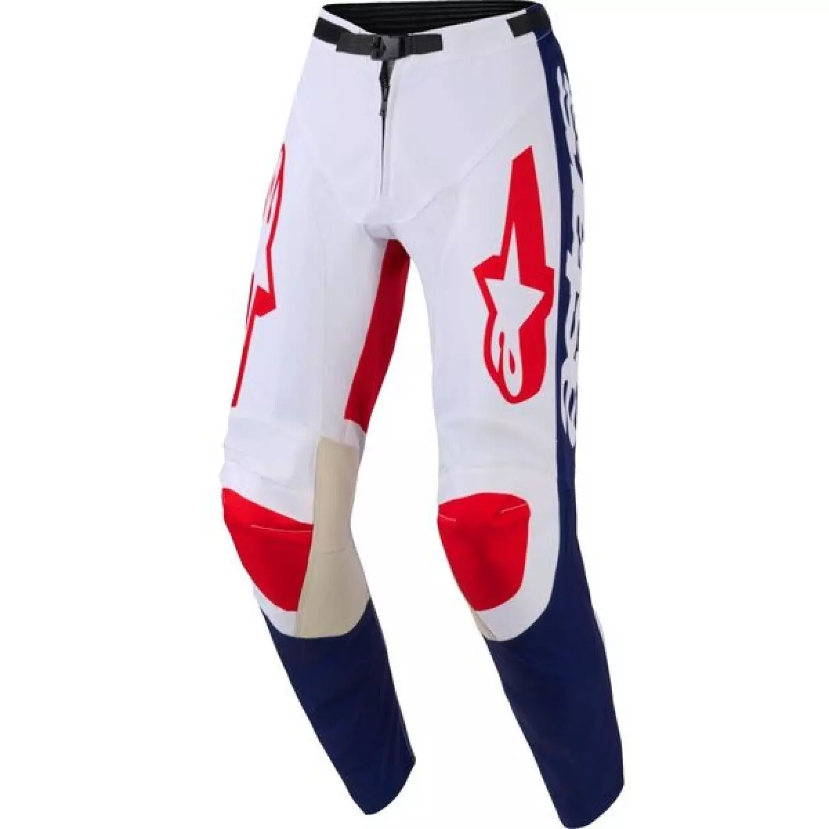 Pantalon Cross Alpinestars Racer Riway Blanc Bleu Rouge