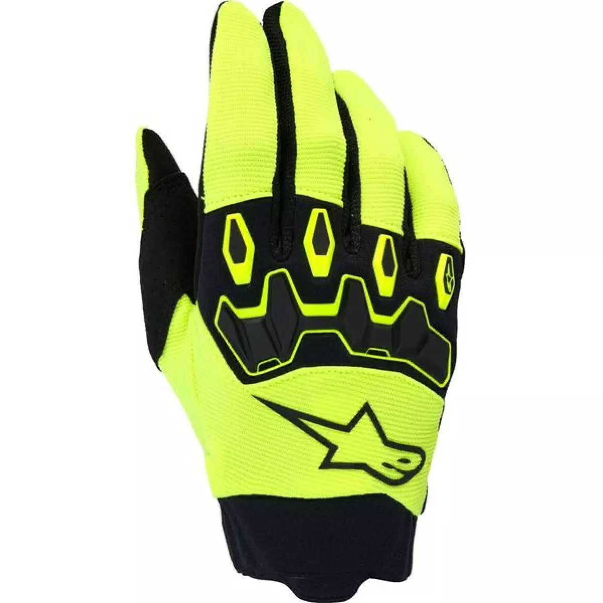 Gants Cross Alpinestars Full Bore V2 Jaune Fluo Noir