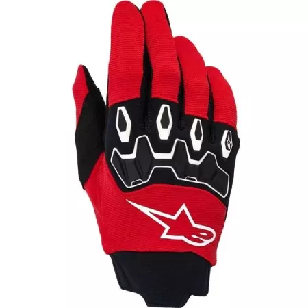 Gants Cross Alpinestars Full Bore V2 Rouge Brillant Noir