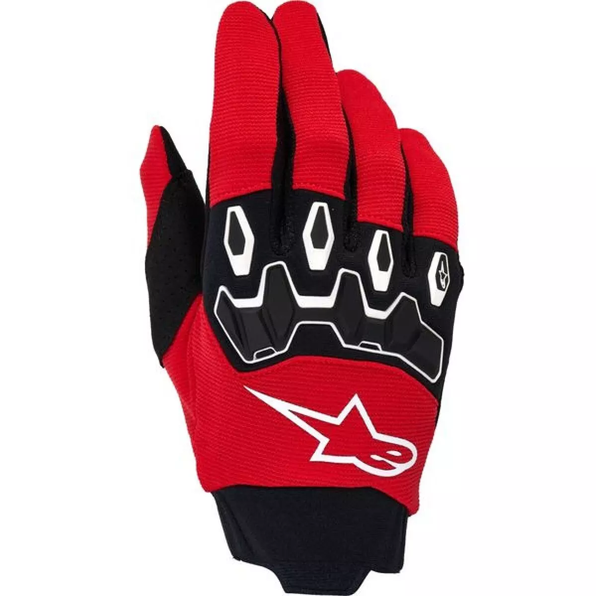 Gants Cross Alpinestars Full Bore V2 Rouge Brillant Noir