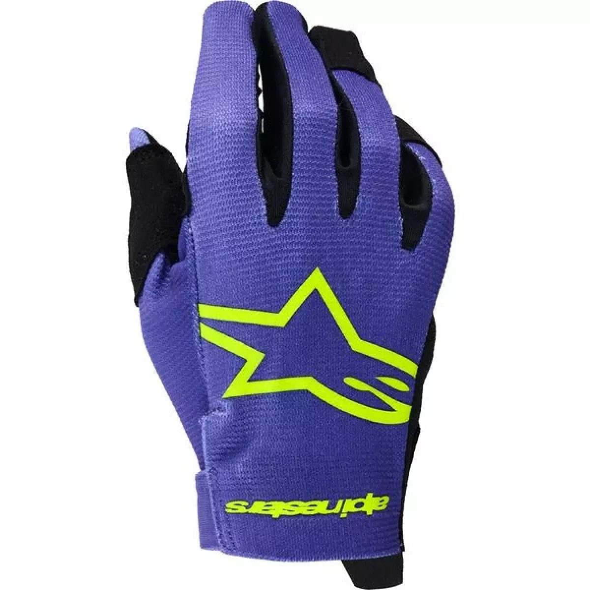 Gants Cross Enfant Alpinestars Radar Violet Jaune Fluo