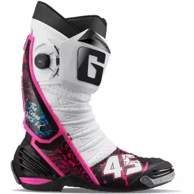 Bottes Gaerne GP1 LS Scott Redding Replica Blanc Rose Noir