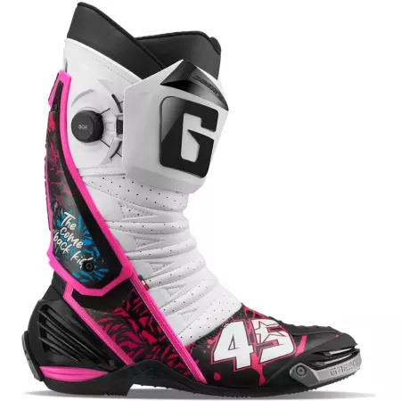 Bottes Gaerne GP1 LS Scott Redding Replica Blanc Rose Noir - Bottes et chaussures GAERNE