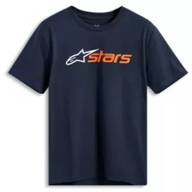 T-Shirt Alpinestars Blaze 2.0 CSF Navy Blanc Orange