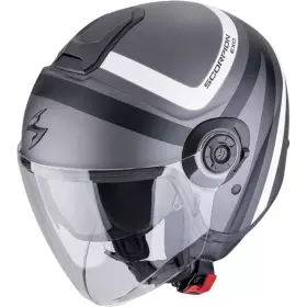 Casque Scorpion Exo-City II Riva Argent Mat