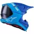 Casque Cross Alpinestars Supertech S-M10 Flood Bleu Noir