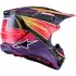 Casque Cross Alpinestars Supertech S-M10 Era Rose Violet Jaune Fluo