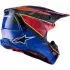 Casque Cross Alpinestars Supertech S-M10 Era Bleu Rouge Jaune Fluo