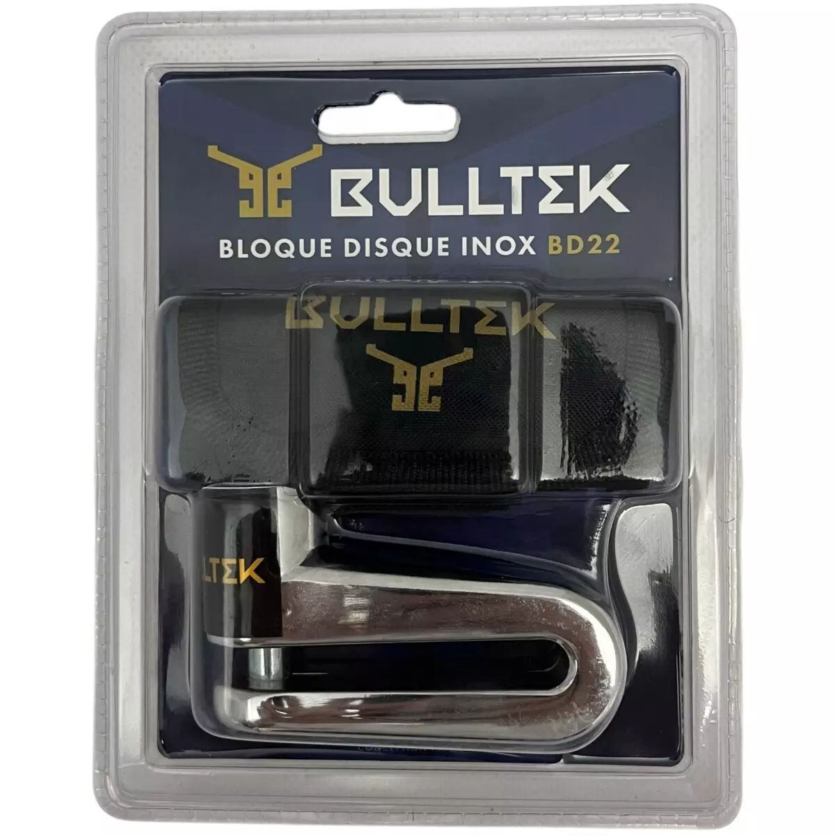 Bloque Disque Bulltek BD22 V2 Inox Avec Sacoche