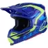 Casque Cross Alpinestars SM-7 Deed Bleu Jaune Fluo