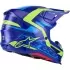 Casque Cross Alpinestars SM-7 Deed Bleu Jaune Fluo