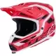 Casque Cross Alpinestars SM7 Deed Rouge Noir Blanc
