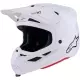 Casque Cross Alpinestars SM7 Solid Blanc