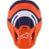 Casque Cross Alpinestars SM-7 Core Orange Bleu Mat