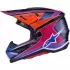 Casque Cross Alpinestars SM-7 Fuse Bleu Violet Rose