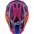 Casque Cross Alpinestars SM-7 Fuse Bleu Violet Rose