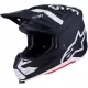 Casque Cross Alpinestars SM7 Dasher Noir Blanc Mat