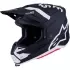 Casque Cross Alpinestars SM-7 Dasher Noir Blanc Mat