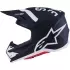 Casque Cross Alpinestars SM-7 Dasher Noir Blanc Mat