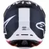 Casque Cross Alpinestars SM-7 Dasher Noir Blanc Mat