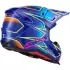 Casque Cross Alpinestars SM-7 Cast Bleu Rose Jaune Fluo