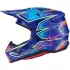 Casque Cross Alpinestars SM-7 Cast Bleu Rose Jaune Fluo