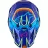 Casque Cross Alpinestars SM-7 Cast Bleu Rose Jaune Fluo