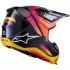 Casque Cross Alpinestars SM-7 Rise Noir Jaune Rose