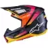 Casque Cross Alpinestars SM-7 Rise Noir Jaune Rose