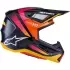 Casque Cross Alpinestars SM-7 Rise Noir Jaune Rose