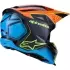 Casque Cross Alpinestars S-M3 Fray Noir Orange Jaune
