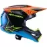 Casque Cross Alpinestars S-M3 Fray Noir Orange Jaune