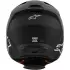 Casque Cross Alpinestars S-M3 Solid Noir Mat